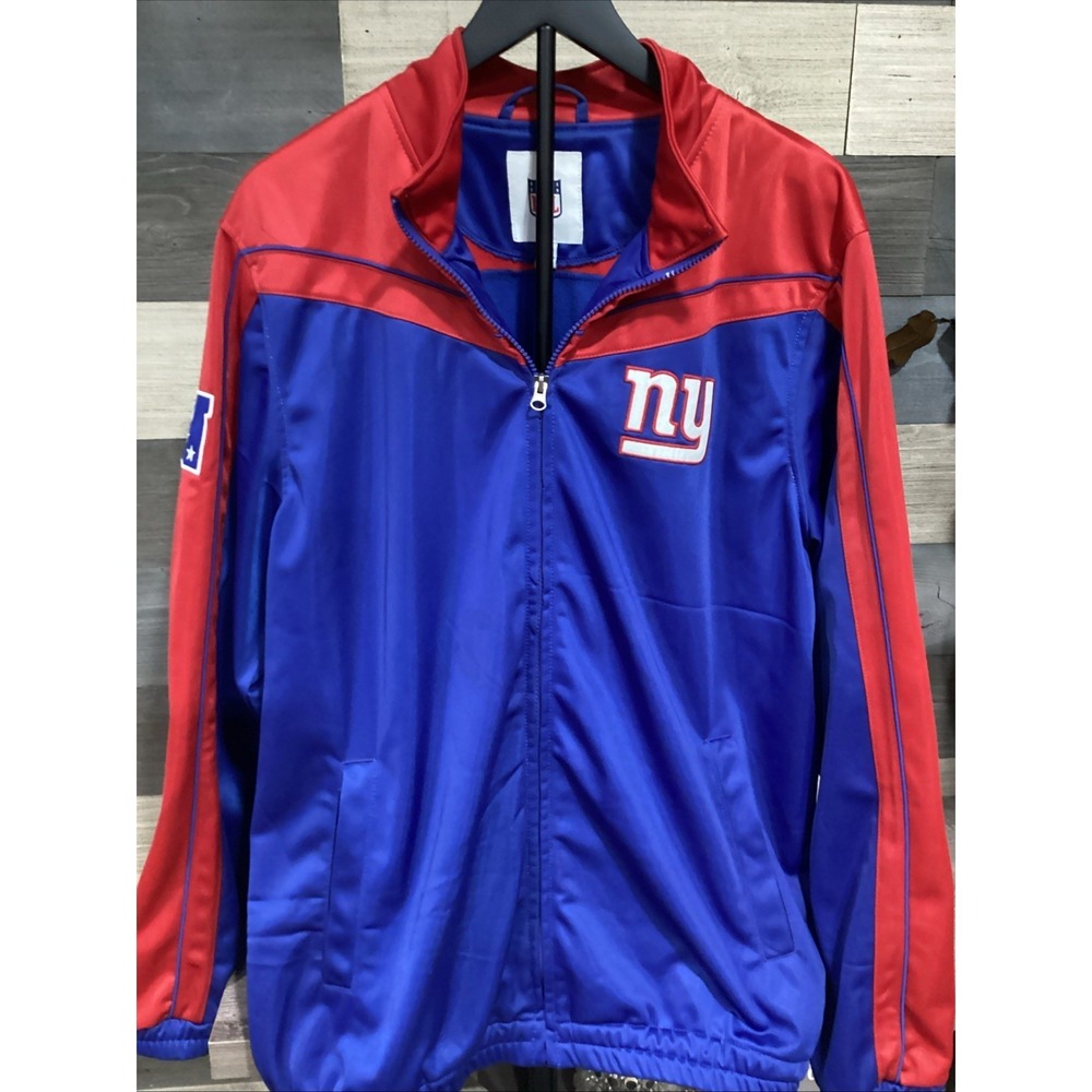 NFL NY‎ GIANTS FULL ZIP LIGHT JACKET SIZE LARGE